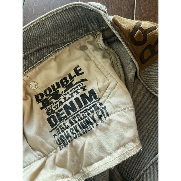 Ralph Lauren Double RL RRL Stretch High Skinny Distressed Grey Jeans 30 Denim - Picture 9 of 16